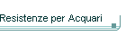 Resistenze per Acquari